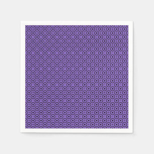 Servilleta De Papel Geo morado y negro