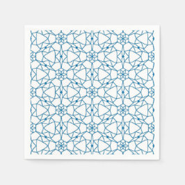 Servilleta De Papel Geometría azul