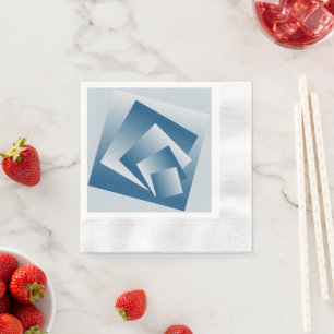 Servilleta De Papel Geometría azul turquesa