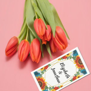 Servilleta De Papel Geometría florística de verano en el patio trasero