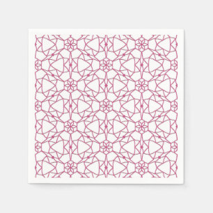 Servilleta De Papel Geometría rosa