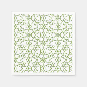 Servilleta De Papel Geometría verde
