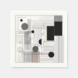 Servilleta De Papel Geometric Matrix