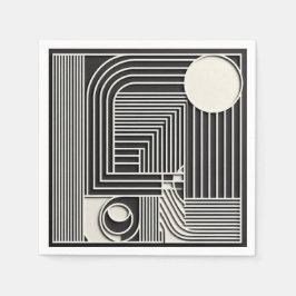 Servilleta De Papel Geometric Orbit Lines