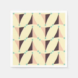 Servilleta De Papel Geometric pattern in retro vibe