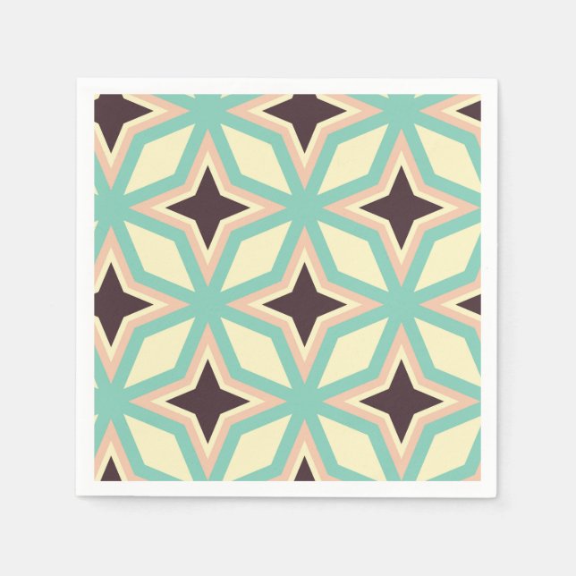Servilleta De Papel Geometric pattern with alternating dark star shape (Anverso)