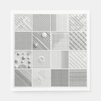 Servilleta De Papel Geometric Texture Grid