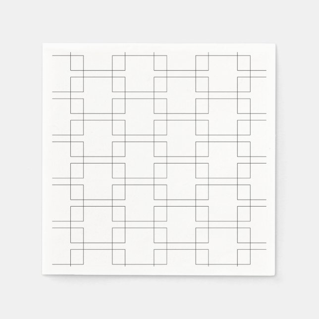 Servilleta De Papel Geométrica del Torneo Deportivo de Eliminación de  (Anverso)