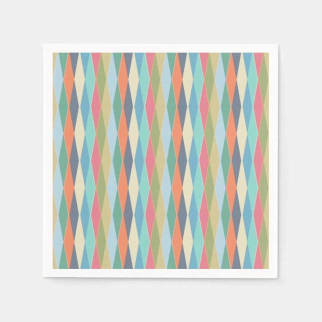 Servilleta De Papel Geométrico, abstracto. (Anverso)