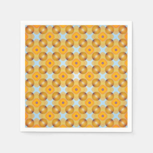 Servilleta De Papel Geométrico amarillo inusual