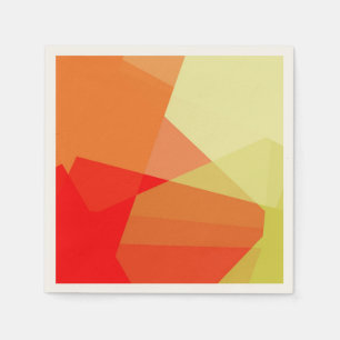 Servilleta De Papel Geométrico de colores retro modernos #23