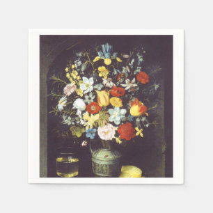 Servilleta De Papel Georg Flegel Gran trozo de flores (en el nicho)