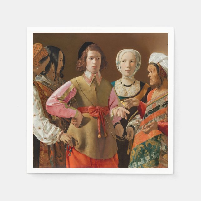 Servilleta De Papel Georges de la Tour - The Fortune Teller (Anverso)
