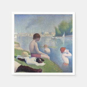 Servilleta De Papel Georges Seurat - Bañistas en Asnieres