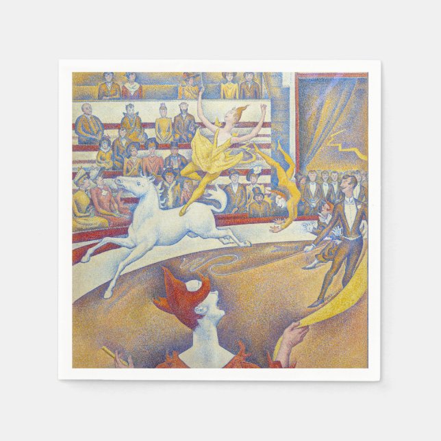 Servilleta De Papel Georges Seurat - El circo (Anverso)