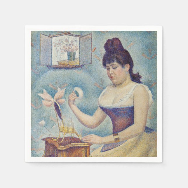 Servilleta De Papel Georges Seurat - Joven entregándose (Anverso)