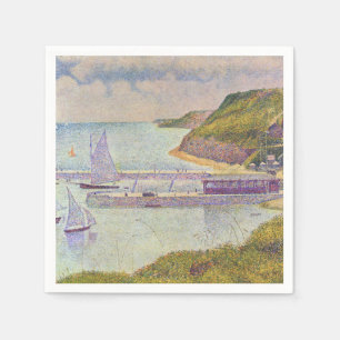 Servilleta De Papel Georges Seurat - Port-en-Bessin en marea alta