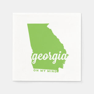 Servilleta De Papel Georgia el en mi mente el verde