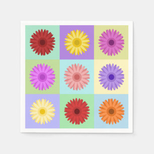 Servilleta De Papel Gerbera 3x3 Daisy Design