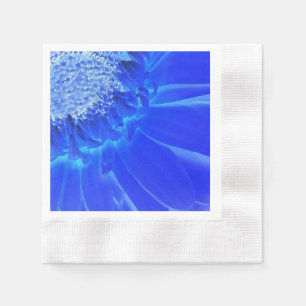 Servilleta De Papel gerbera azul eléctrico