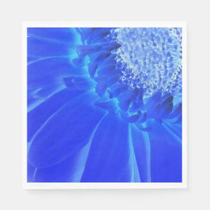 Servilleta De Papel gerbera azul eléctrico
