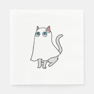 Servilleta De Papel Ghost Cat Classic T-Shirt_1