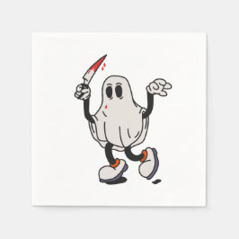 Servilleta De Papel Ghost with blood knife