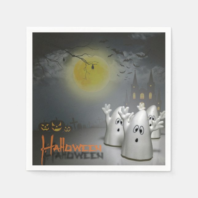 Servilleta De Papel Ghostly Halloween (Anverso)