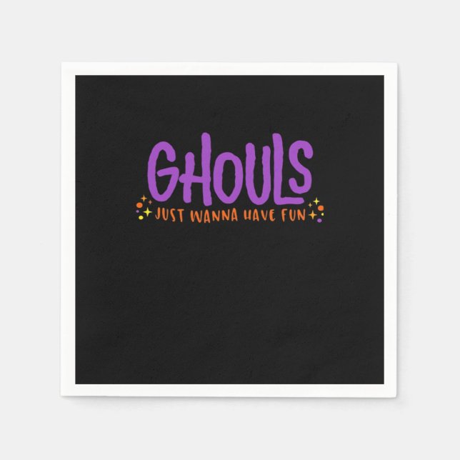 Servilleta De Papel GHOULS Solo quiere divertirse (Anverso)