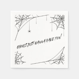 Servilleta De Papel ghouls sólo quiere divertirse - cóctel de lujo