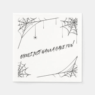 Servilleta De Papel ghouls sólo quiere divertirse - cóctel de lujo