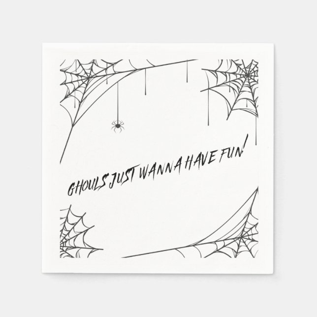 Servilleta De Papel ghouls sólo quiere divertirse - cóctel de lujo (Anverso)