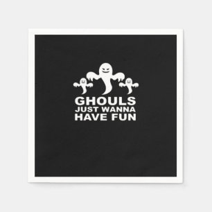 Servilleta De Papel Ghouls solo quiere divertirse con Halloween Divert