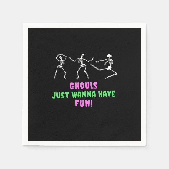 Servilleta De Papel Ghouls Solo Quiere Divertirse Lazy Sloth (Anverso)