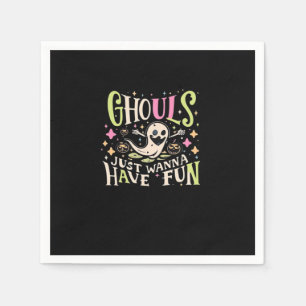 Servilleta De Papel Ghouls solo quiere tener un diseño divertido y esp