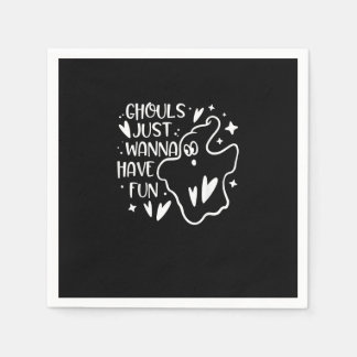 Servilleta De Papel Ghouls solo quieren divertirse con Halloween diver