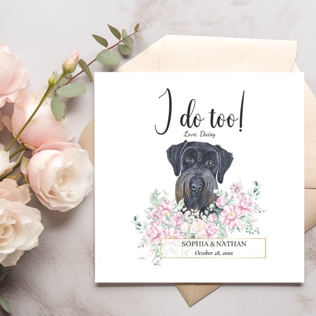Servilleta De Papel Giant Schnauzer Dog Boda Cocktail Napkins (Subido por el creador)