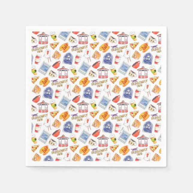 Servilleta De Papel Gilmore Chica Bridal Shower (Anverso)