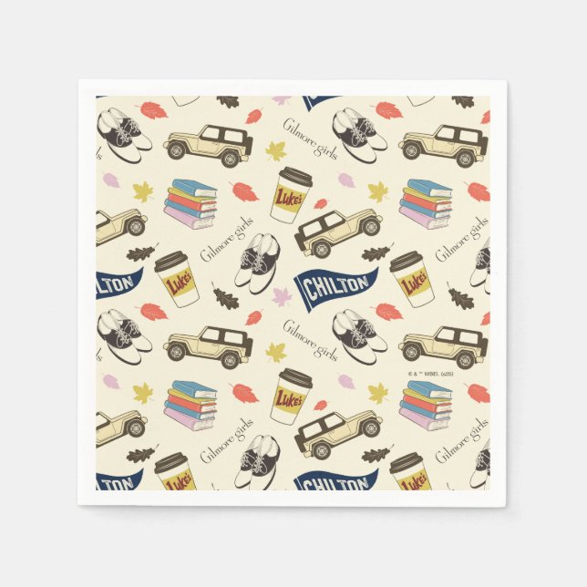 Servilleta De Papel Gilmore Girls Chilton Fall Pattern (Anverso)