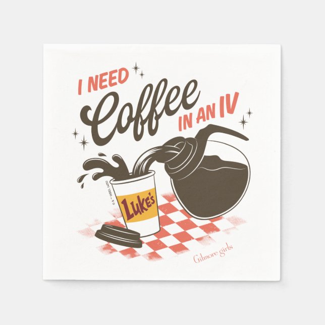 Servilleta De Papel Gilmore Girls Luke’s Coffee IV Quote (Anverso)