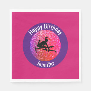 Servilleta De Papel Gimnasia Feliz Papel de cumpleaños Napkin