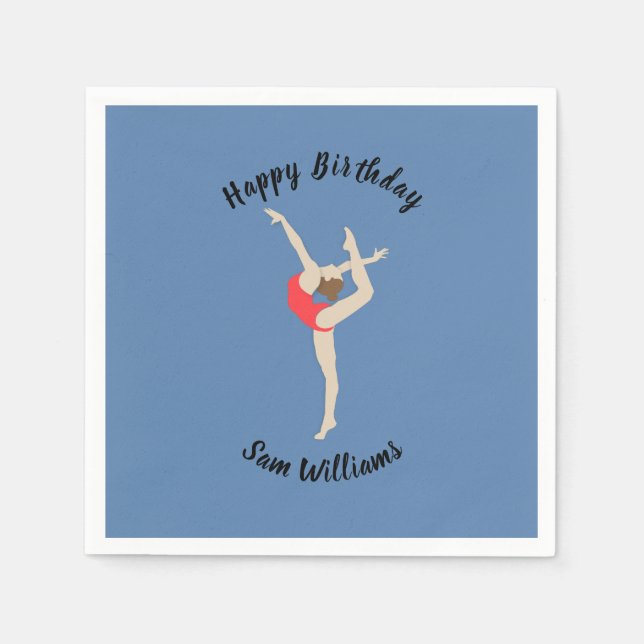 Servilleta De Papel Gimnasia femenina (Anverso)