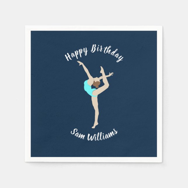 Servilleta De Papel Gimnasia femenina (Anverso)
