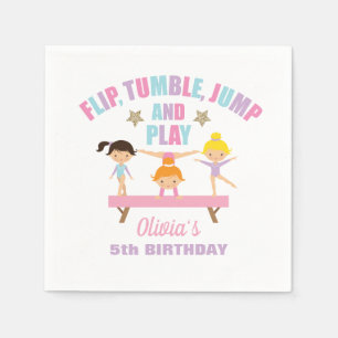Servilleta De Papel Gimnasia pastel cumpleaños
