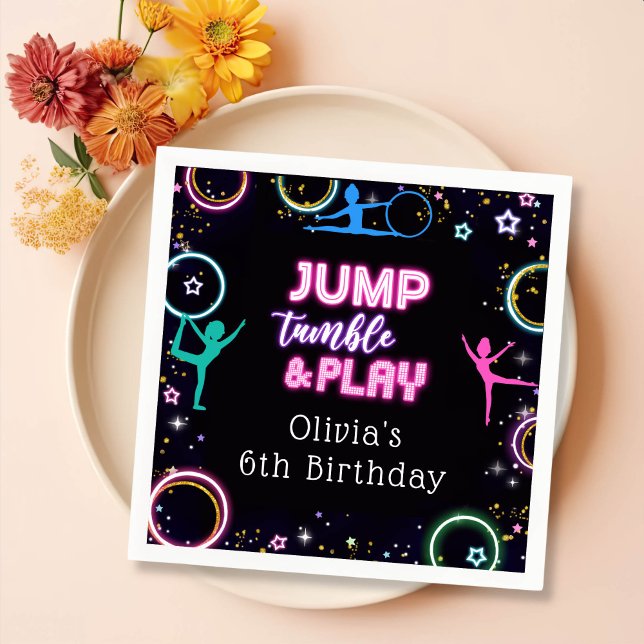 Servilleta De Papel Gimnasia Salta Jugar Cumpleaños Fiestas Napkins (Subido por el creador)
