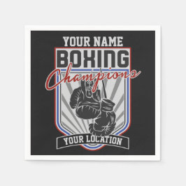 Servilleta De Papel Gimnasio de boxeo y boxeo personalizado