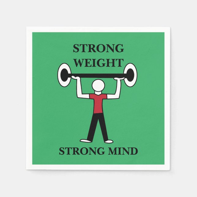 Servilleta De Papel Gimnasio Fitness de la Construcción de Halterofili (Anverso)