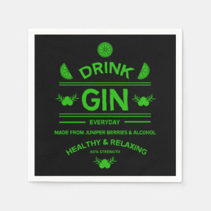 Servilleta De Papel Gin Drinkers   Love Gin   Decoración del hogar   B