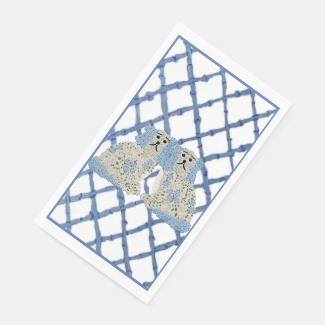 Servilleta De Papel Ginger Jars Staffordshire Dogs Magnolia (Esquina)