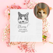 Ginger White Cat Saludo Personalizado